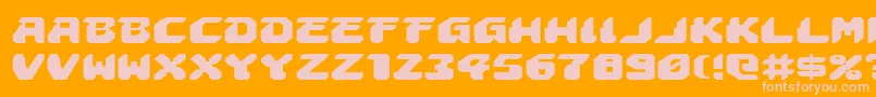 Astropolise Font – Pink Fonts on Orange Background