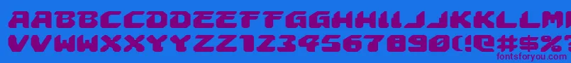 Astropolise Font – Purple Fonts on Blue Background