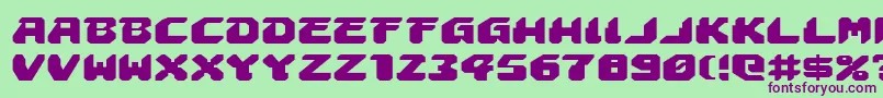 Astropolise Font – Purple Fonts on Green Background