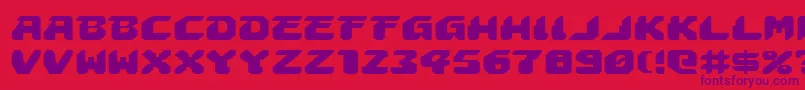 Astropolise Font – Purple Fonts on Red Background