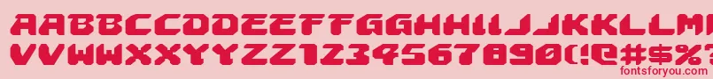 Astropolise Font – Red Fonts on Pink Background
