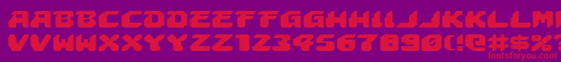 Astropolise Font – Red Fonts on Purple Background