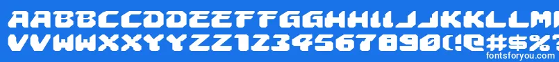 Astropolise Font – White Fonts on Blue Background