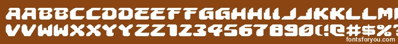 Astropolise Font – White Fonts on Brown Background