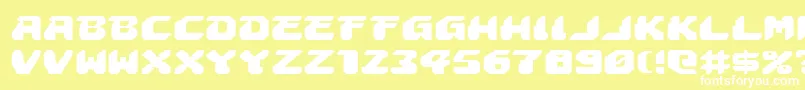 Astropolise Font – White Fonts on Yellow Background
