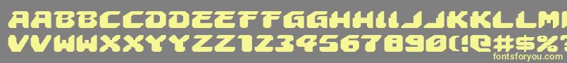Astropolise Font – Yellow Fonts on Gray Background