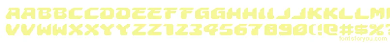 Astropolise Font – Yellow Fonts on White Background