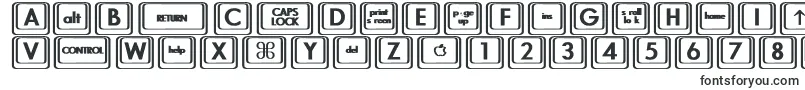 Czcionka KeyboardKeysbtBold – czcionki dla Adobe Acrobat