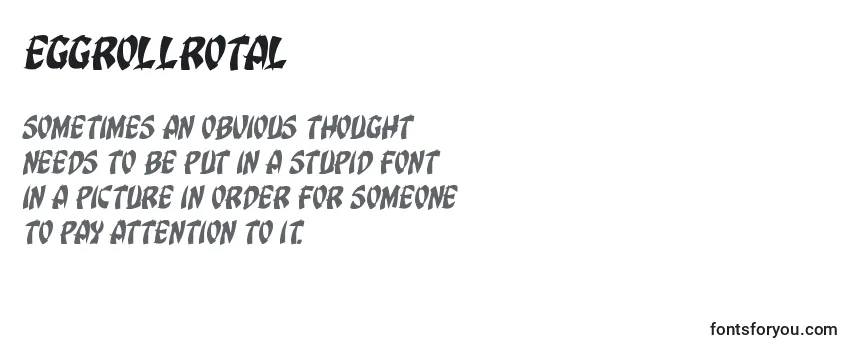 Review of the Eggrollrotal Font