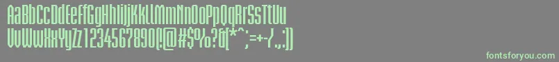 BriemakademistdBoldcond Font – Green Fonts on Gray Background