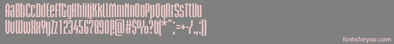 BriemakademistdBoldcond Font – Pink Fonts on Gray Background