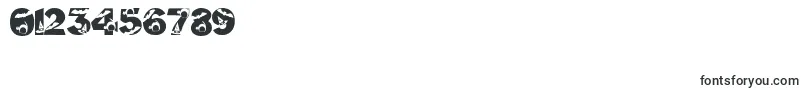 Halloweenkiddyfont-Schriftart – Schriften für Zahlen und Nummern