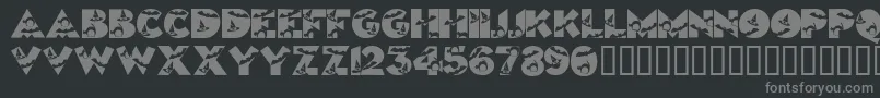 fuente Halloweenkiddyfont – Fuentes Grises Sobre Fondo Negro