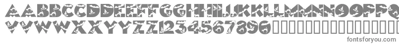 Halloweenkiddyfont-Schriftart – Graue Schriften