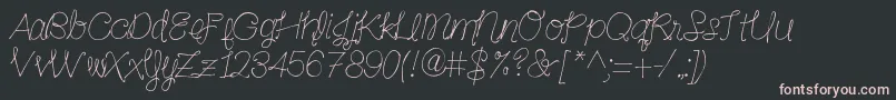 Lavendersweetorange Font – Pink Fonts on Black Background