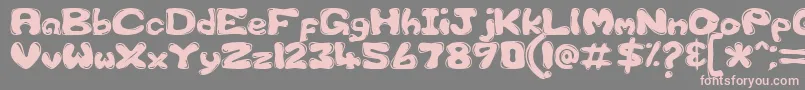Gfscus1d Font – Pink Fonts on Gray Background