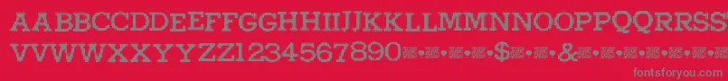 Higherpixels Font – Gray Fonts on Red Background