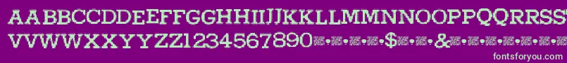 Higherpixels Font – Green Fonts on Purple Background