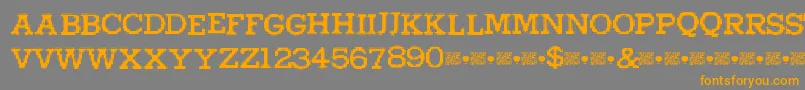 Higherpixels Font – Orange Fonts on Gray Background