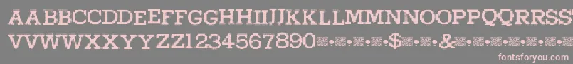 Higherpixels Font – Pink Fonts on Gray Background