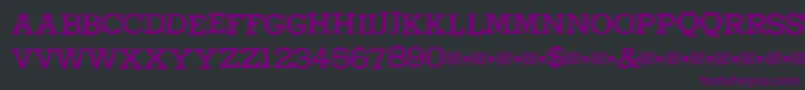 Шрифт Higherpixels – фиолетовые шрифты на чёрном фоне