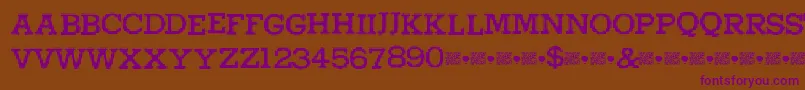 Higherpixels Font – Purple Fonts on Brown Background