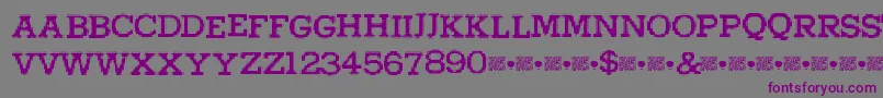 Higherpixels-fontti – violetit fontit harmaalla taustalla