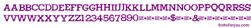 Higherpixels Font – Purple Fonts on White Background