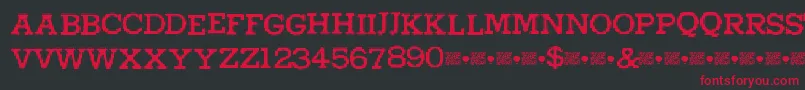 Higherpixels Font – Red Fonts on Black Background