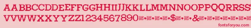 Higherpixels Font – Red Fonts on Pink Background