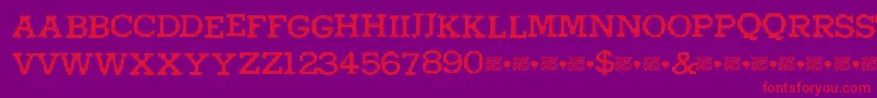 Higherpixels Font – Red Fonts on Purple Background