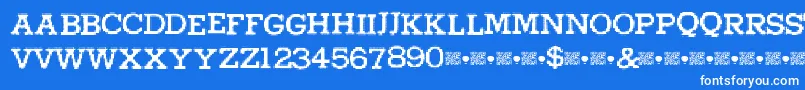 Шрифт Higherpixels – белые шрифты на синем фоне