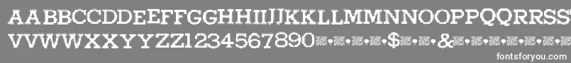 Higherpixels-fontti – valkoiset fontit harmaalla taustalla