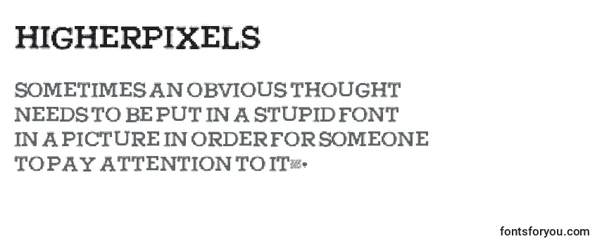 Review of the Higherpixels Font
