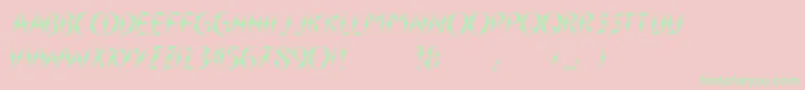 InnerFlasher Font – Green Fonts on Pink Background