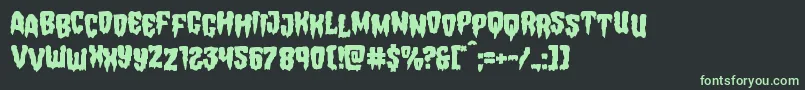 Hemogoblinstag Font – Green Fonts on Black Background