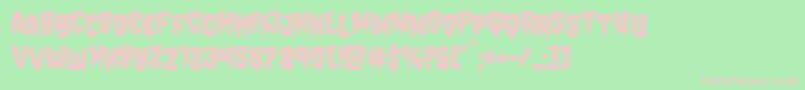 Hemogoblinstag Font – Pink Fonts on Green Background