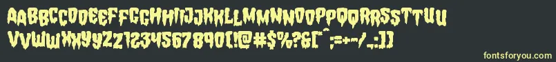 Hemogoblinstag Font – Yellow Fonts on Black Background