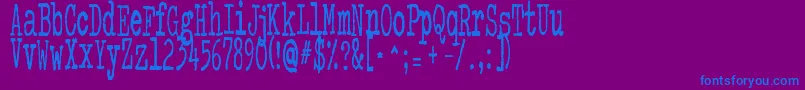 ColourMePurple Font – Blue Fonts on Purple Background