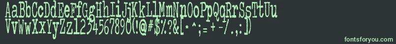 ColourMePurpleフォントについての詳細 フォントColourMePurple – 黒い背景に緑の文字