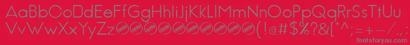 Lisätietoja JambeticaLight-fontista JambeticaLight-fontti – harmaat kirjasimet punaisella taustalla