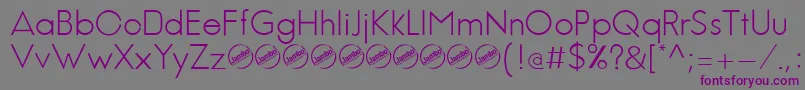 JambeticaLight Font – Purple Fonts on Gray Background