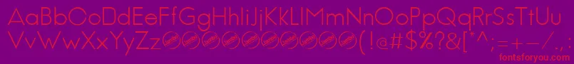 JambeticaLight Font – Red Fonts on Purple Background