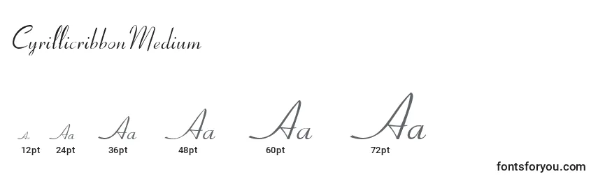 CyrillicribbonMedium Font Sizes