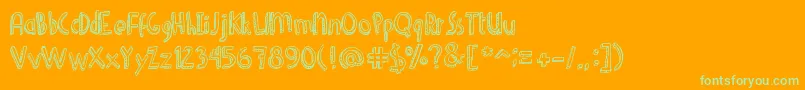 Más sobre la fuente DenneShuffleEuroHollow fuente DenneShuffleEuroHollow – Fuentes Verdes Sobre Fondo Naranja