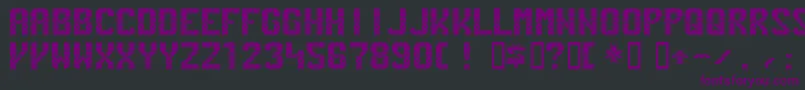 Pennstation Font – Purple Fonts on Black Background