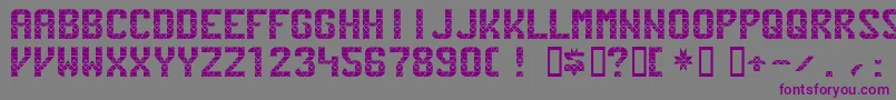 Pennstation Font – Purple Fonts on Gray Background