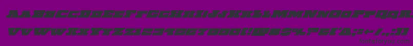 Chicagoexpresssuperital Font – Black Fonts on Purple Background