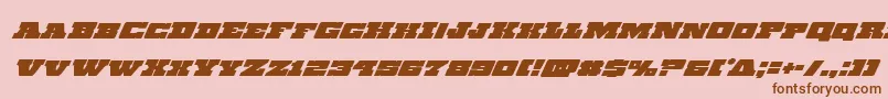 Chicagoexpresssuperital Font – Brown Fonts on Pink Background