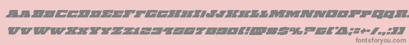 Chicagoexpresssuperital Font – Gray Fonts on Pink Background